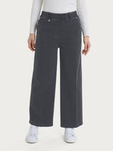 Jeans alla caviglia con tasche in Super Denim Neri Donna - Ragno