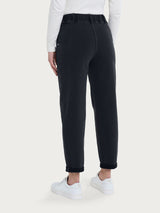 Jeans a carota con tasche in Super Denim Neri Donna - Ragno