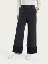 Jeans a palazzo in Super Denim Neri Donna - Ragno