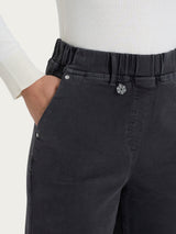 Jeans a palazzo in Super Denim Neri Donna - Ragno