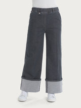 Jeans a palazzo in Super Denim Neri Donna - Ragno