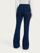 Vaqueros tobilleros con bolsillos en Super Denim azul para mujer - Ragno