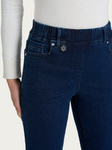 Vaqueros tobilleros con bolsillos en Super Denim azul para mujer - Ragno
