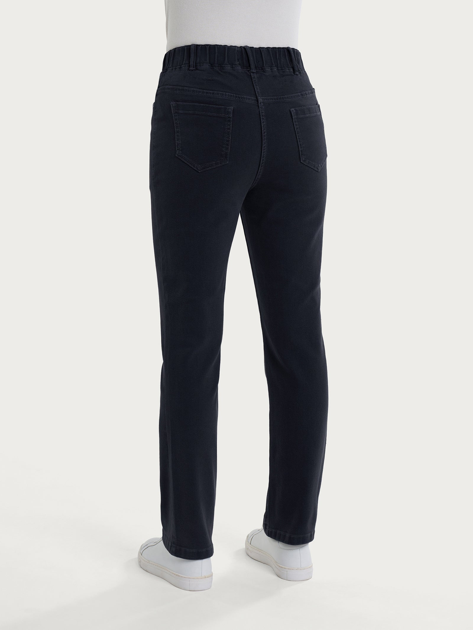 Jeans dritto con tasche in Super Denim Neri Donna - Ragno