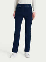 Jeans rectos con bolsillos en Super Denim azul para mujer - Ragno