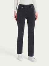 Jeans rectos con bolsillos de Super Denim negro para mujer - Ragno