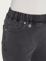 Jeans dritto con tasche in Super Denim Neri Donna - Ragno