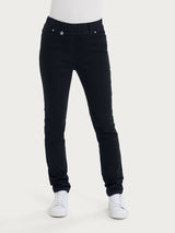 Jeans 5 tasche in Super Denim Neri Donna - Ragno