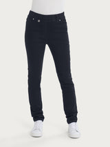Jeans 5 tasche in Super Denim Neri Donna - Ragno