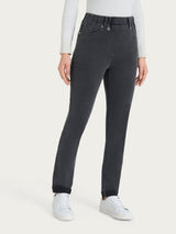 Jeans de 5 bolsillos en Super Denim negro para mujer - Ragno