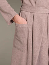 Vestaglia lunga alla caviglia in Cotton Eco Pile e Lurex - - Ragno