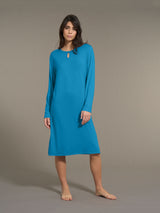 Camicia da notte lunga in interlock micromodal - - Ragno