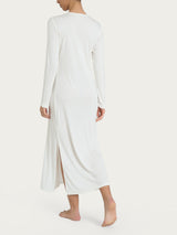 Camicia da notte lunga in interlock micromodal - - Ragno