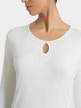 Camicia da notte lunga in interlock micromodal - - Ragno