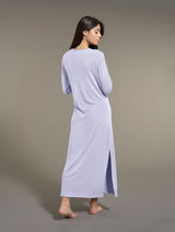 Camicia da notte lunga in interlock micromodal - - Ragno
