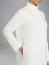 Vestaglia corta con bottoni in Polar Fleece Bianchi Donna - Ragno