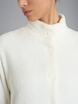 Vestaglia corta con bottoni in Polar Fleece Bianchi Donna - Ragno