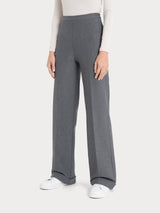 Pantalone modellante ampio in tessuto compact - - Ragno