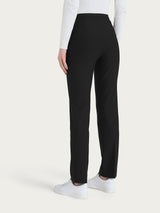 Pantalone modellante dritto con tasche in Compact Neri Donna - Ragno