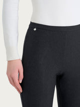 Pantalone modellante dritto con tasche in Compact Neri Donna - Ragno