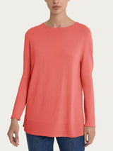 Maglia con collo a barchetta in Crêpe Rosa Donna - Ragno