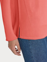 Maglia con collo a barchetta in Crêpe Rosa Donna - Ragno