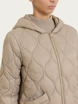 Piumino puffer Onion Quilt con cappuccio Grigi Donna - Ragno