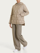 Piumino puffer Onion Quilt con cappuccio Grigi Donna - Ragno