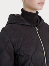 Piumino puffer Onion Quilt con cappuccio Marroni Donna - Ragno