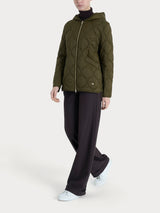 Piumino Onion Quilt con cappuccio Verdi Donna - Ragno