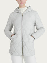 Piumino puffer Onion Quilt con cappuccio Grigi Donna - Ragno