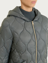 Piumino puffer Onion Quilt con cappuccio Grigi Donna - Ragno