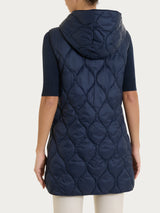 Piumino smanicato con cappuccio Onion Quilt Blu Donna - Ragno