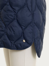 Piumino puffer smanicato con cappuccio Onion Quilt Blu Donna - Ragno