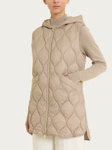 Piumino puffer smanicato con cappuccio Onion Quilt Grigi Donna - Ragno