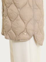 Piumino puffer smanicato con cappuccio Onion Quilt Grigi Donna - Ragno