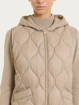 Piumino puffer smanicato con cappuccio Onion Quilt Grigi Donna - Ragno