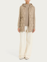 Piumino puffer smanicato con cappuccio Onion Quilt Grigi Donna - Ragno