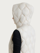 Piumino puffer smanicato con cappuccio Onion Quilt Bianchi Donna - Ragno