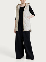 Piumino puffer smanicato con cappuccio Onion Quilt Bianchi Donna - Ragno