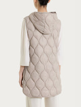 Piumino puffer smanicato con cappuccio Onion Quilt Marroni Donna - Ragno