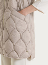 Piumino puffer smanicato con cappuccio Onion Quilt Marroni Donna - Ragno