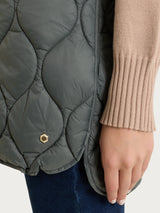 Piumino puffer smanicato con cappuccio Onion Quilt Grigi Donna - Ragno