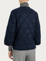 Piumino Onion Quilt con manica 3/4 Blu Donna - Ragno