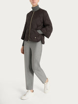 Piumino Onion Quilt con manica 3/4 Marroni Donna - Ragno