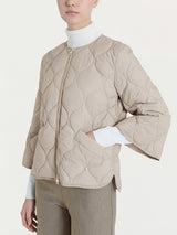 Piumino puffer Onion Quilt con manica 3/4 Marroni Donna - Ragno