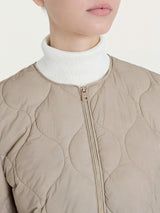 Piumino puffer Onion Quilt con manica 3/4 Marroni Donna - Ragno