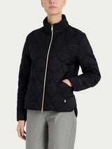 Piumino puffer Onion Quilt con manica lunga Neri Donna - Ragno