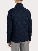 Piumino puffer Onion Quilt con manica lunga Blu Donna - Ragno