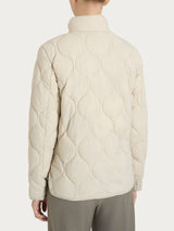 Piumino puffer Onion Quilt con manica lunga Bianchi Donna - Ragno